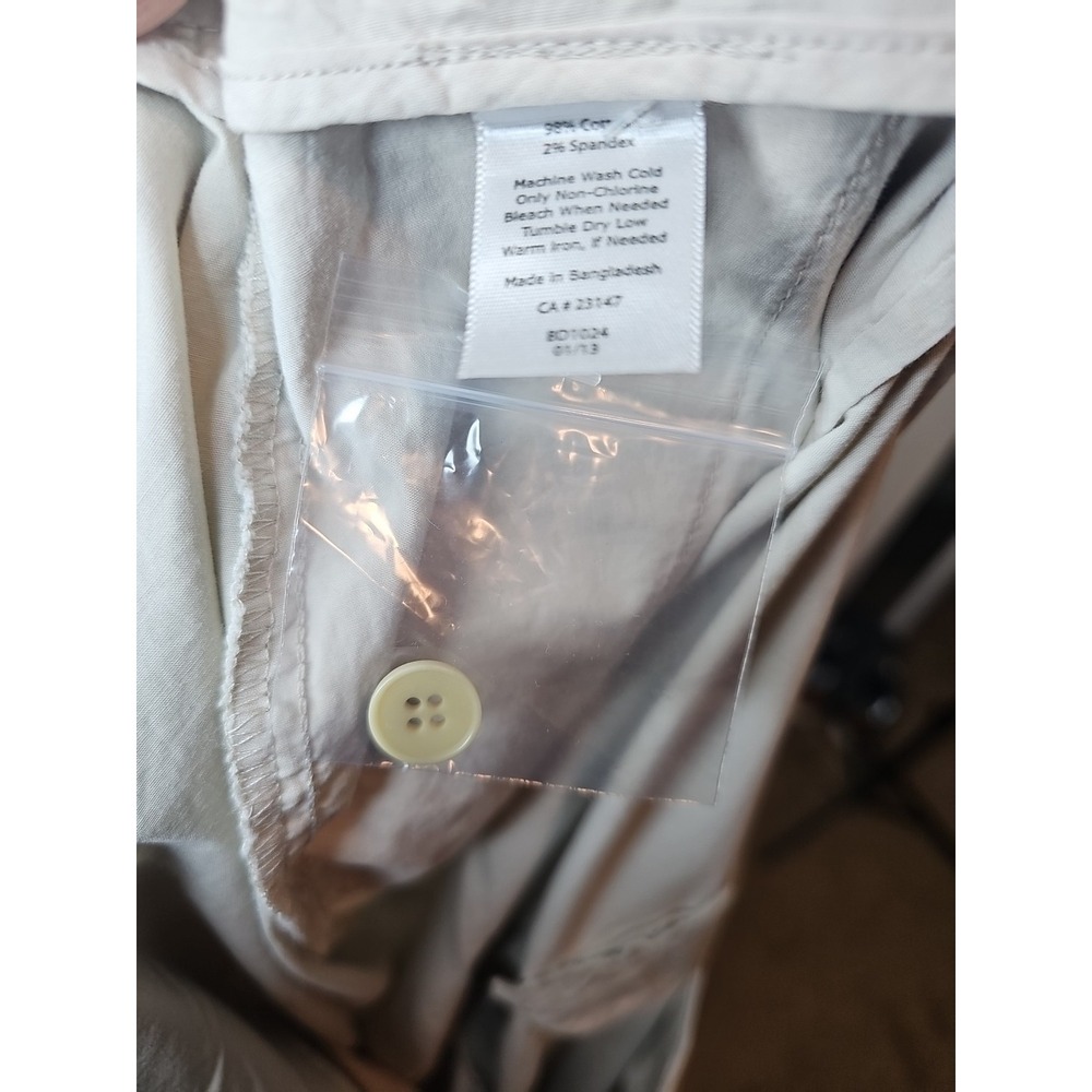 Talbots Women's Heritage Cropped Pants Khaki Plus size‎ 20WP  Cotton Spandex - Picture 9 of 11